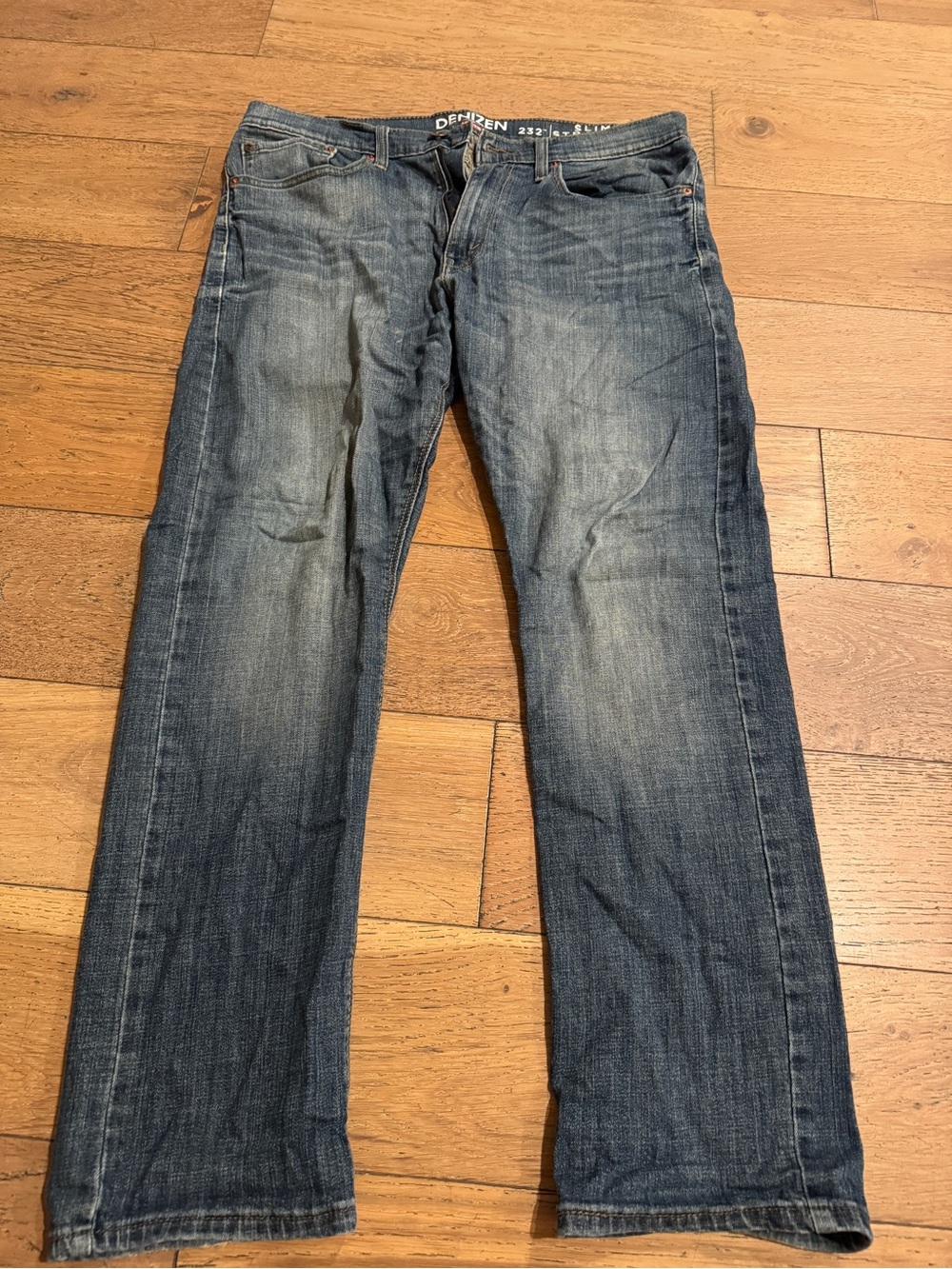 Men’s Slim Straight Blue Jeans 34x30